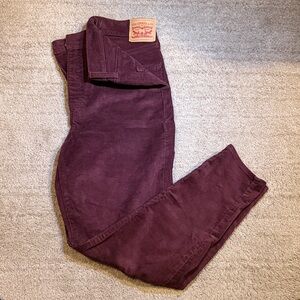 Levi's Deep Purple Corduroy Trousers